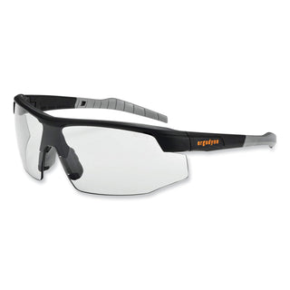 Skullerz Skoll Safety Glasses, Black Nylon Impact Frame, AntiFog, Indoor/Outdoor Polycarbon Lens, Ships in 1-3 Business Days
