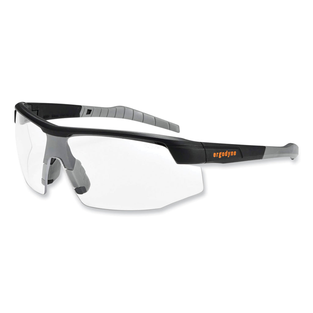 Skullerz Skoll Safety Glasses, Matte Black Nylon Impact Frame, Clear Polycarbonate Lens, Ships in 1-3 Business Days