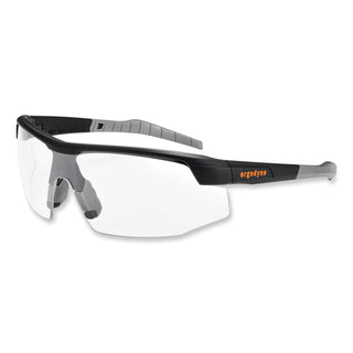Skullerz Skoll Safety Glasses, Matte Black Nylon Impact Frame, Clear Polycarbonate Lens, Ships in 1-3 Business Days