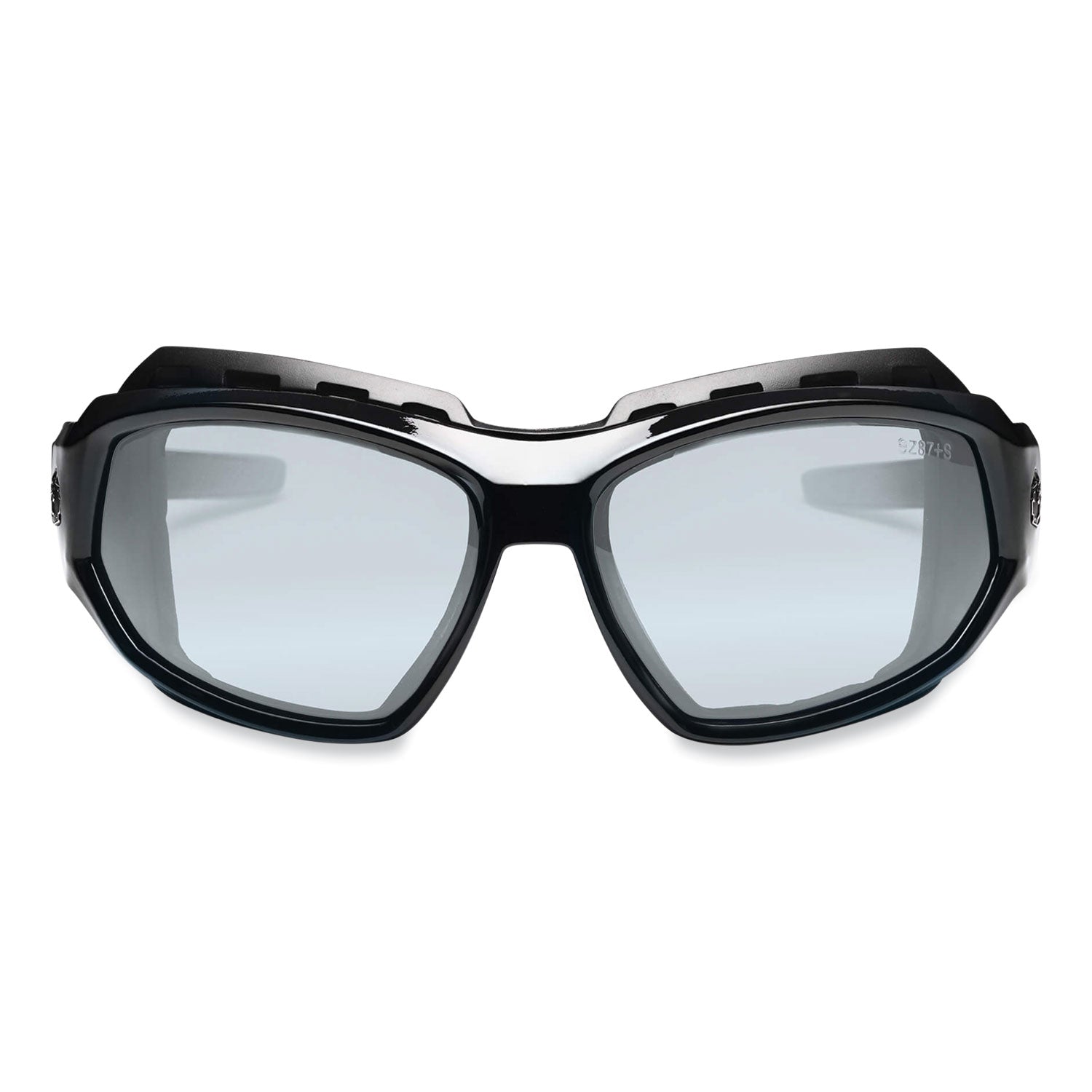 Skullerz Loki Safety Glasses/Goggles, Black Nylon Impact Frame, AntiFog Indr/Outdr Polycarb Lens, Ships in 1-3 Business Days