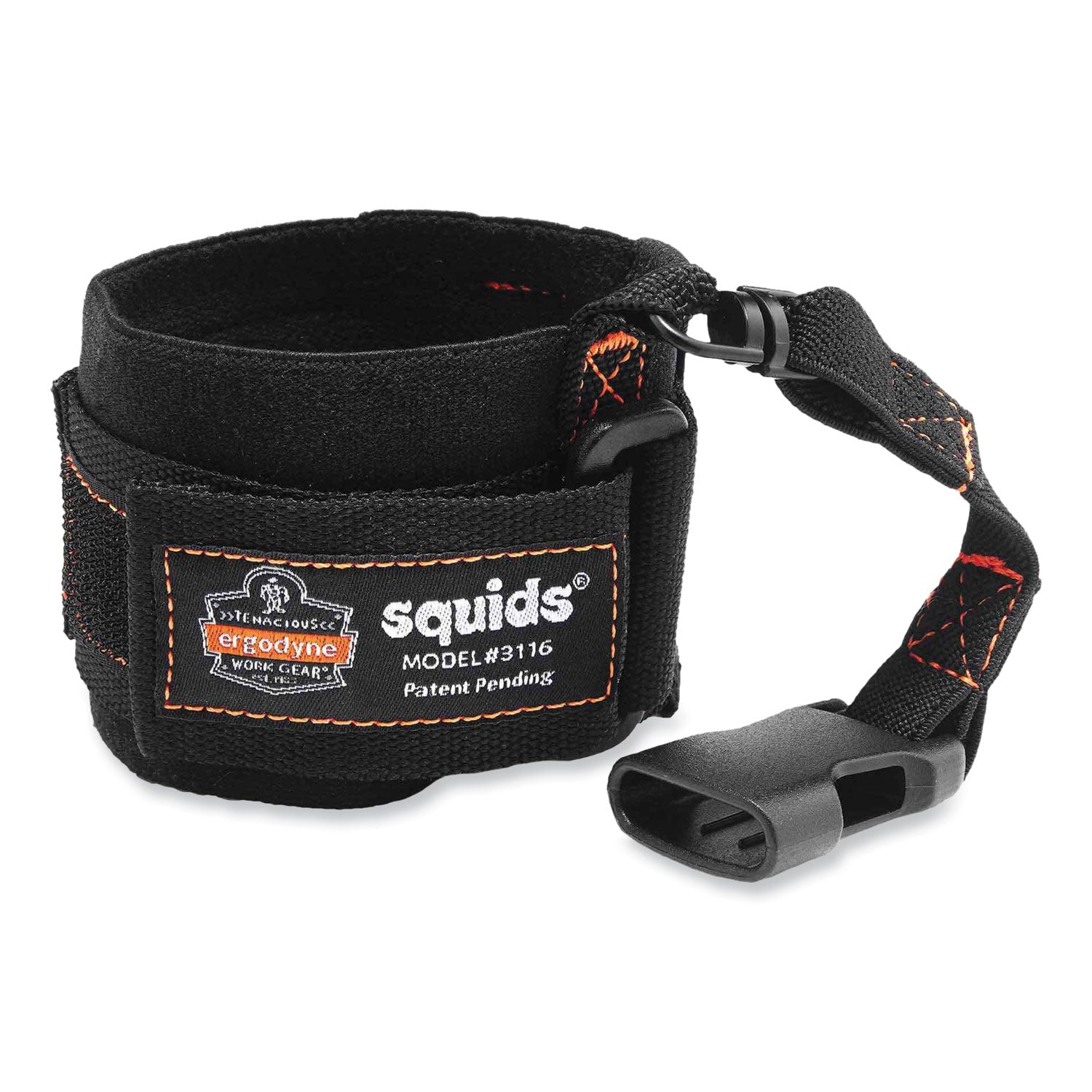 squids-3116-pull-on-wrist-lanyard-with-buckle-3-lb-max-working-capacity-75-long-black-ships-in-1-3-business-days_ego19057 - 1