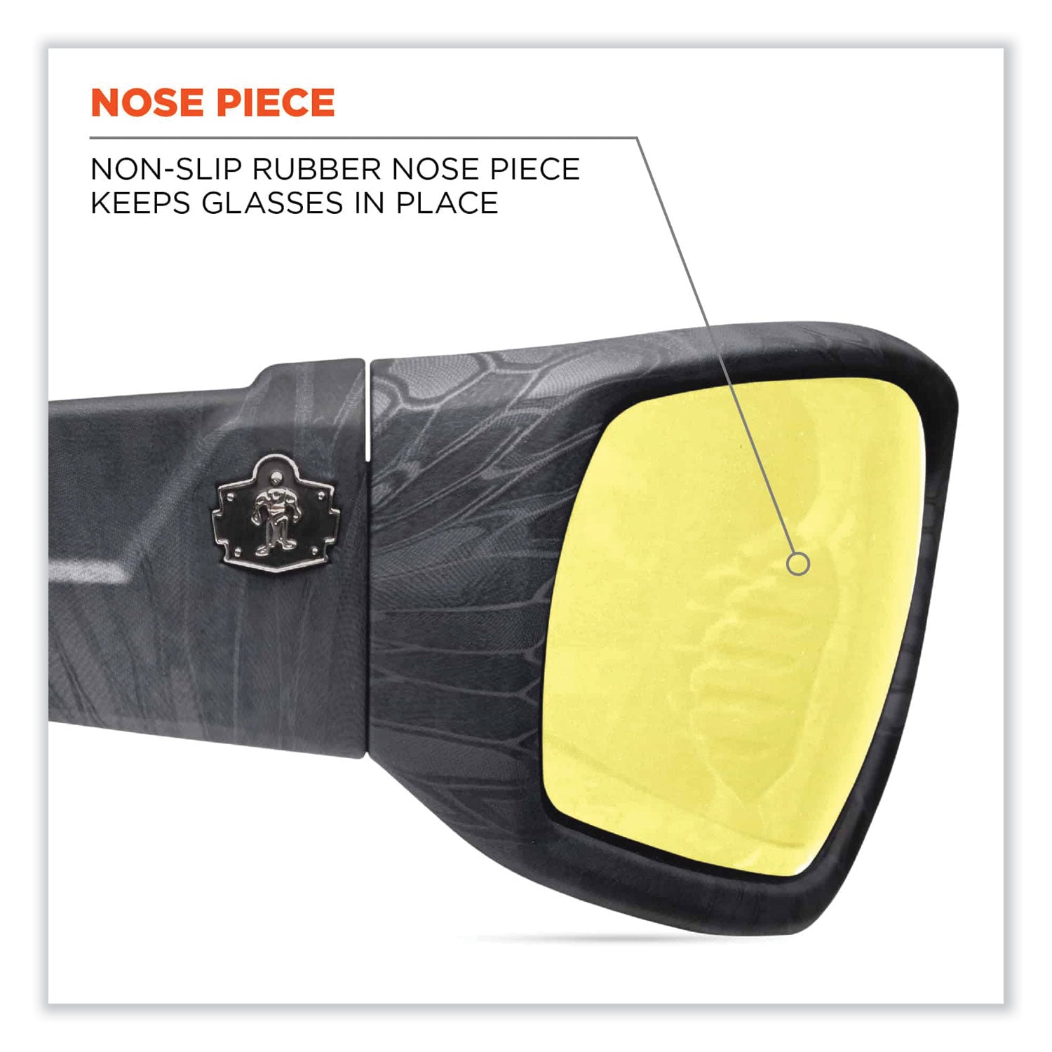Skullerz Odin Safety Glasses, Kryptek Highlander Nylon Impact Frame, Yellow Polycarbonate Lens, Ships in 1-3 Business Days