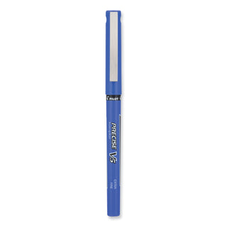 Precise V5 Roller Ball Pen, Stick, Extra-Fine 0.5 mm, Purple Ink, Purple/Clear Barrel, Dozen