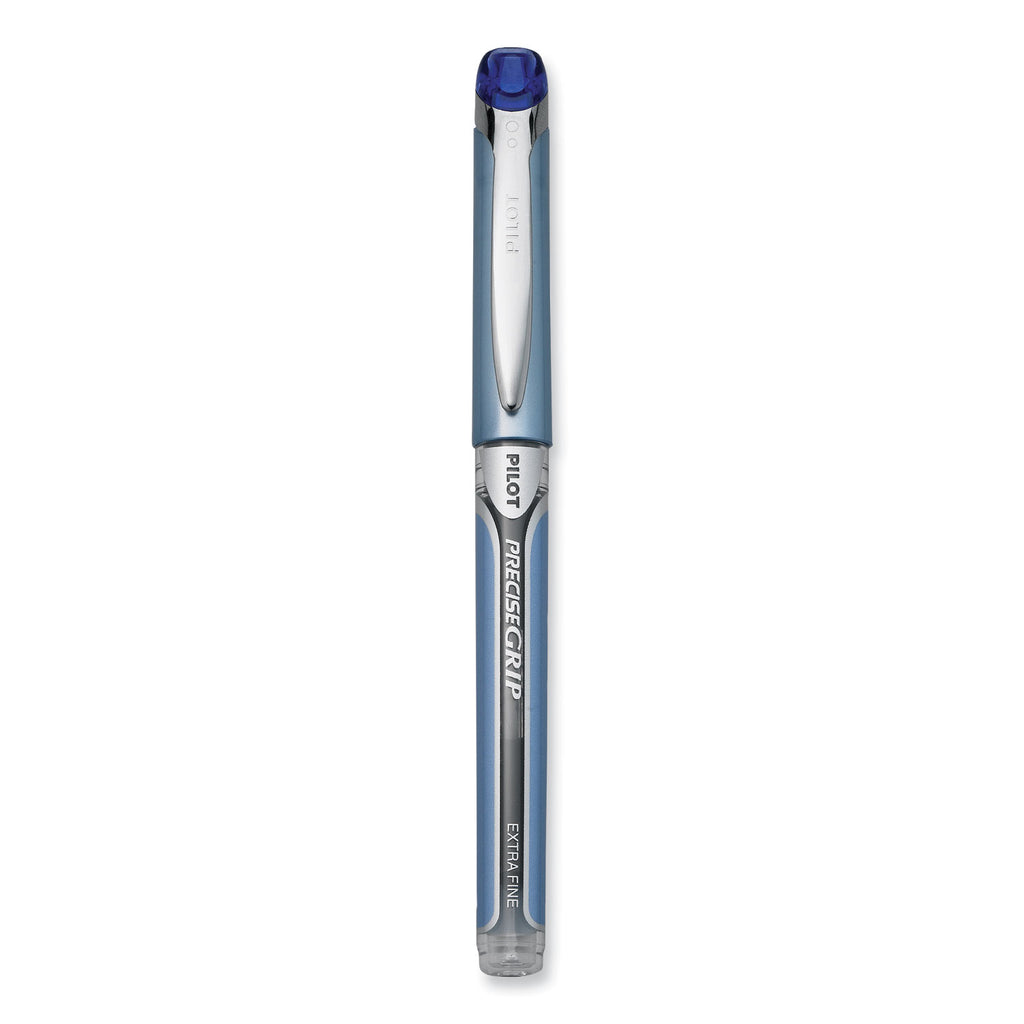 Precise Grip Roller Ball Pen, Stick, Extra-Fine 0.5 mm, Blue Ink, Blue Barrel