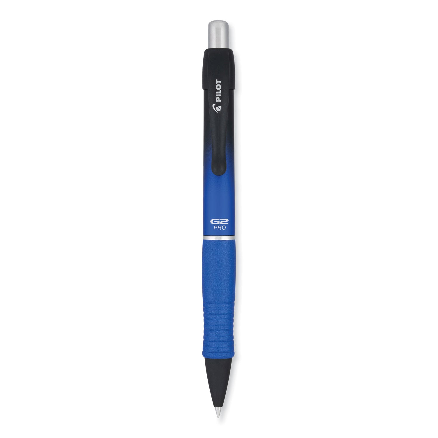 G2 Pro Gel Pen, Retractable, Fine 0.7 mm, Black Ink, Blue Barrel - 