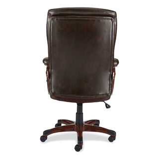 Alera Darnick Series Manager Chair, Supports Up to 275 lbs, 17.13" to 20.12" Seat Height, Brown Seat/Back, Brown Base - 3