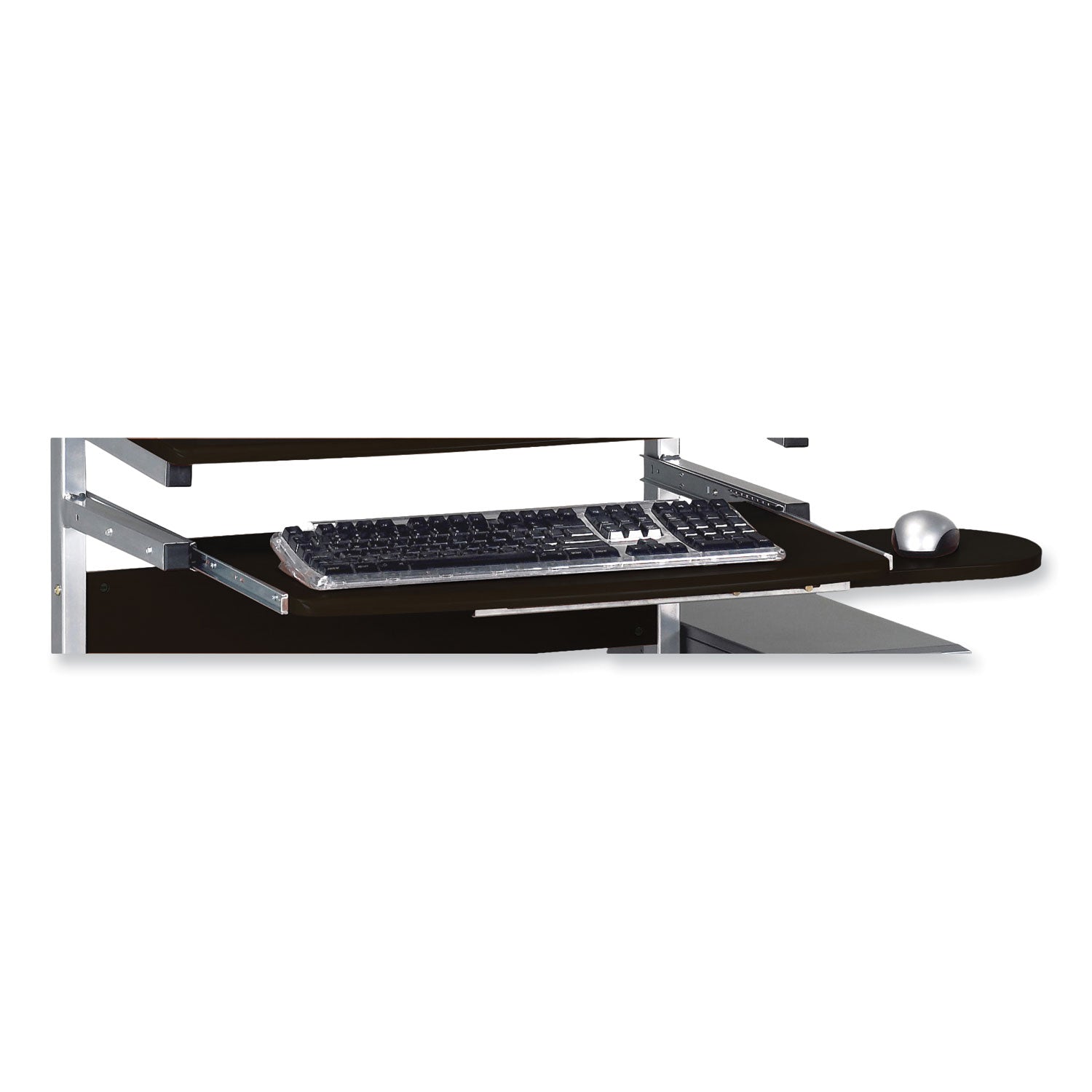 Eastwinds Series Portrait PC Desk Cart, 36" x 19.25" x 31", Anthracite, Ships in 1-3 Business Days