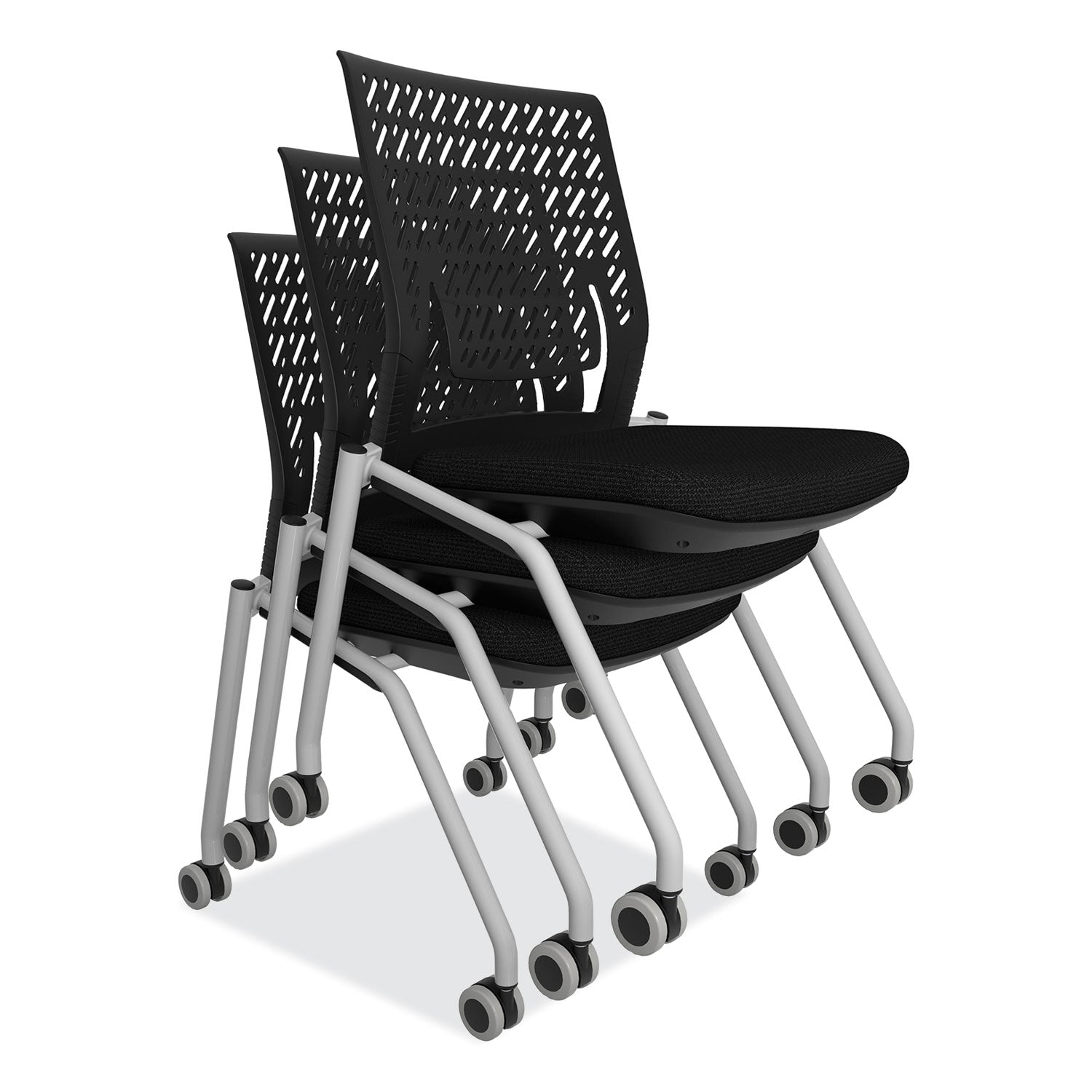 thesis-training-chair-w-flex-back-support-up-to-250-lb-18-high-black-seat-gray-base-2-carton-ships-in-1-3-business-days_safktx2sbblk - 2