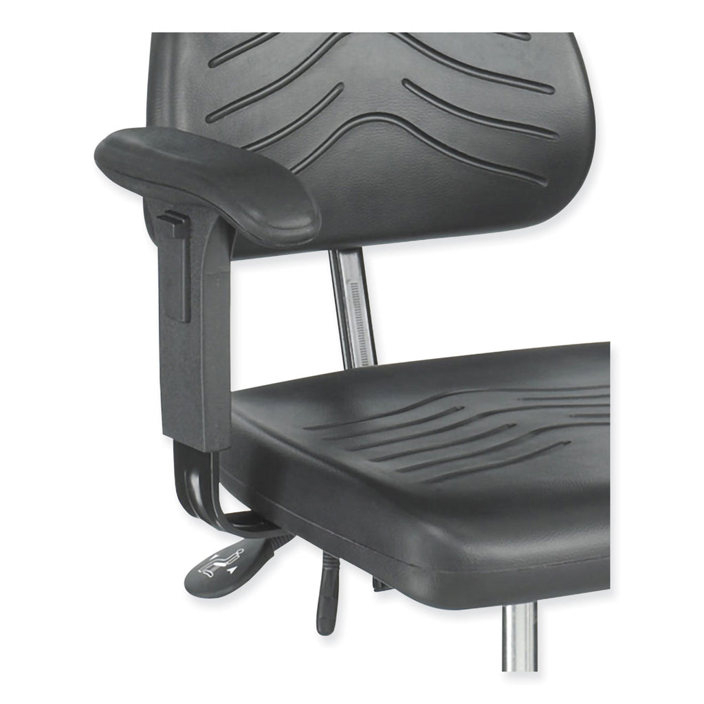 Adjustable T-Pad Armrest for Safco Task Master Series Chairs, 3 x 9.75 x 11.5, Black, 2/Set, Ships in 1-3 Business Days