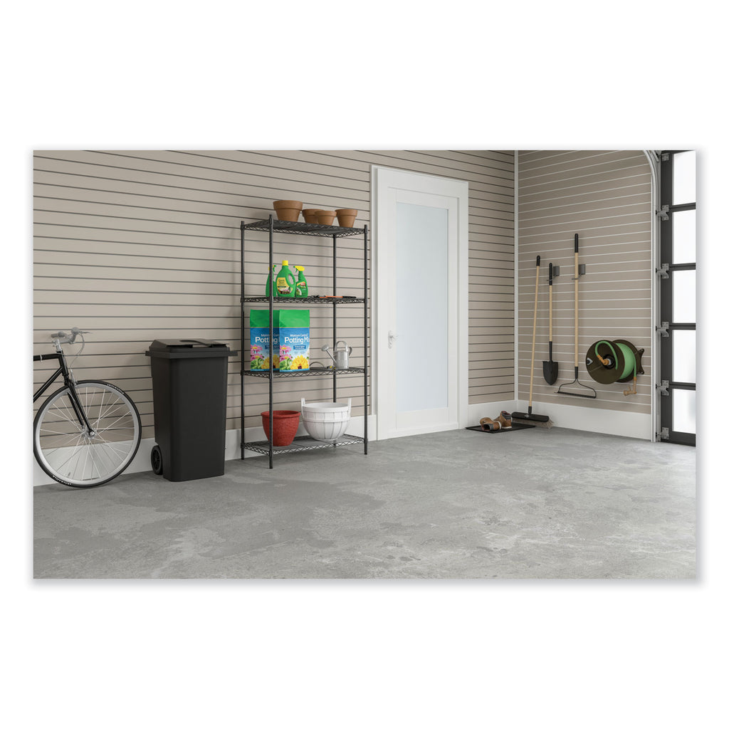 Industrial Wire Shelving, Four-Shelf, 36w x 24d x 72h, Metallic Gray, Ships in 1-3 Business Days