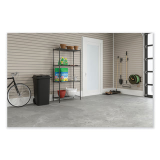 Industrial Wire Shelving, Four-Shelf, 36w x 24d x 72h, Metallic Gray, Ships in 1-3 Business Days