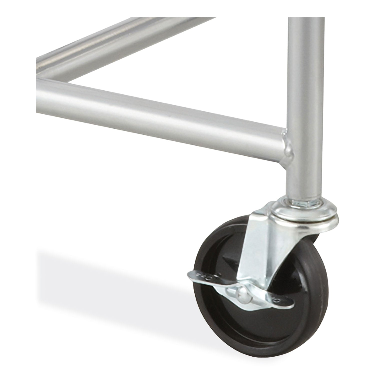 Sled Base Stack Chair Cart, Metal, 500 lb Capacity, 23.5" x 27.5" x 17", Silver, Ships in 1-3 Business Days