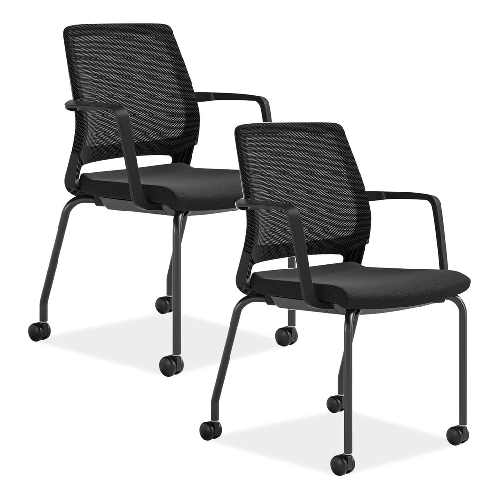 Medina Guest Chair, Supports Up to 275 lb, 18" Seat Height, Black Seat/Back/Base, Ships in 1-3 Business Days