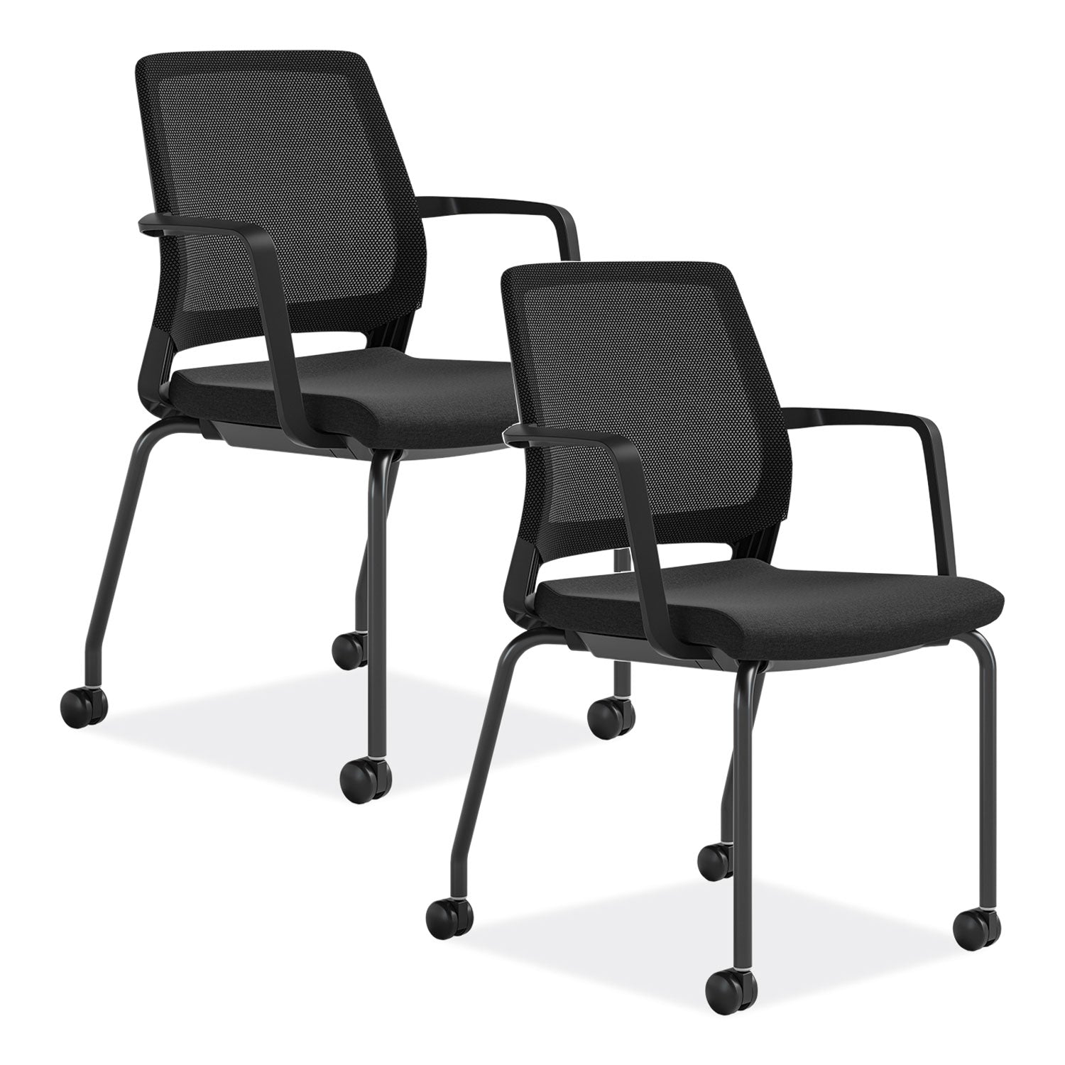Medina Guest Chair, Supports Up to 275 lb, 18" Seat Height, Black Seat/Back/Base, Ships in 1-3 Business Days