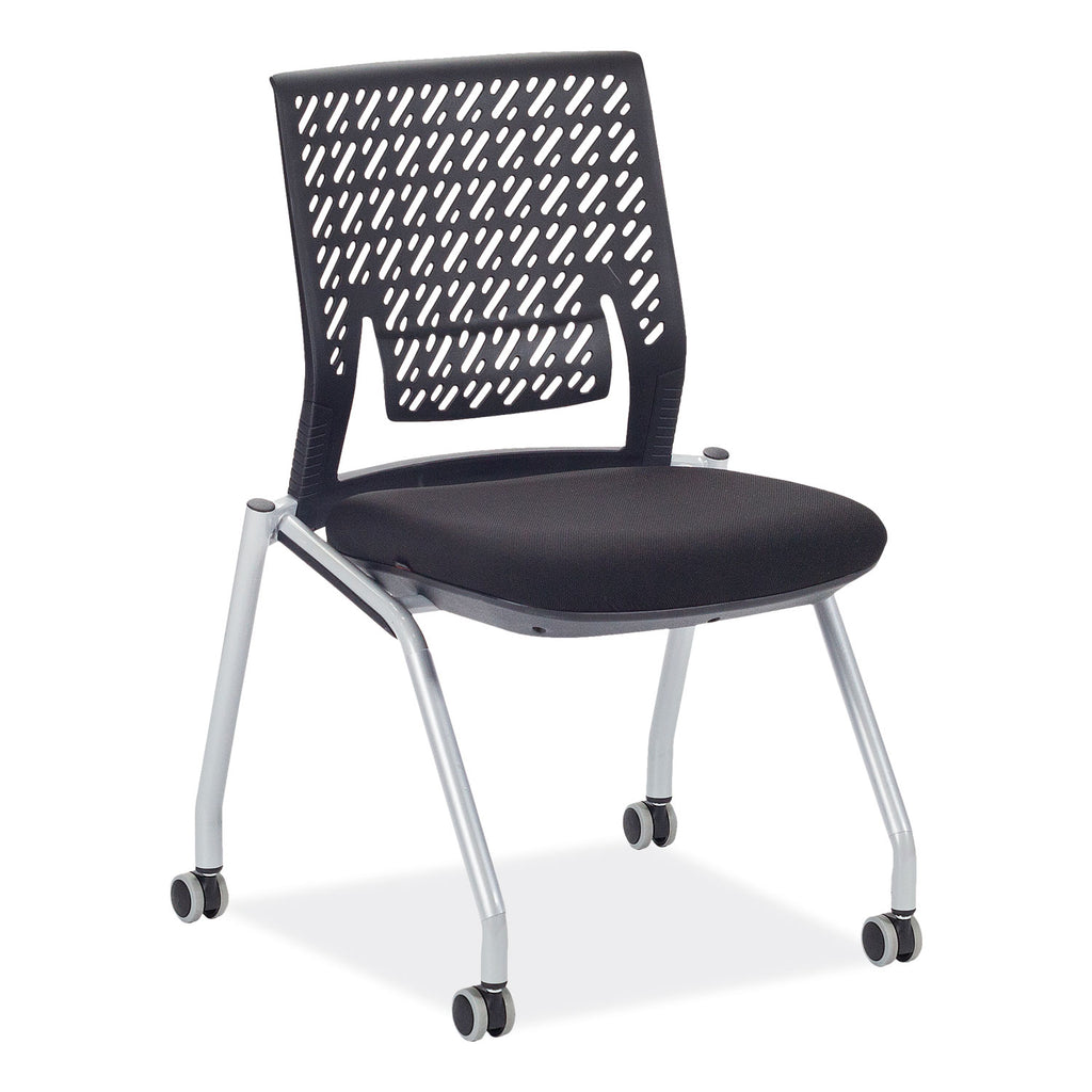 thesis-training-chair-w-flex-back-support-up-to-250-lb-18-high-black-seat-gray-base-2-carton-ships-in-1-3-business-days_safktx2sbblk - 1
