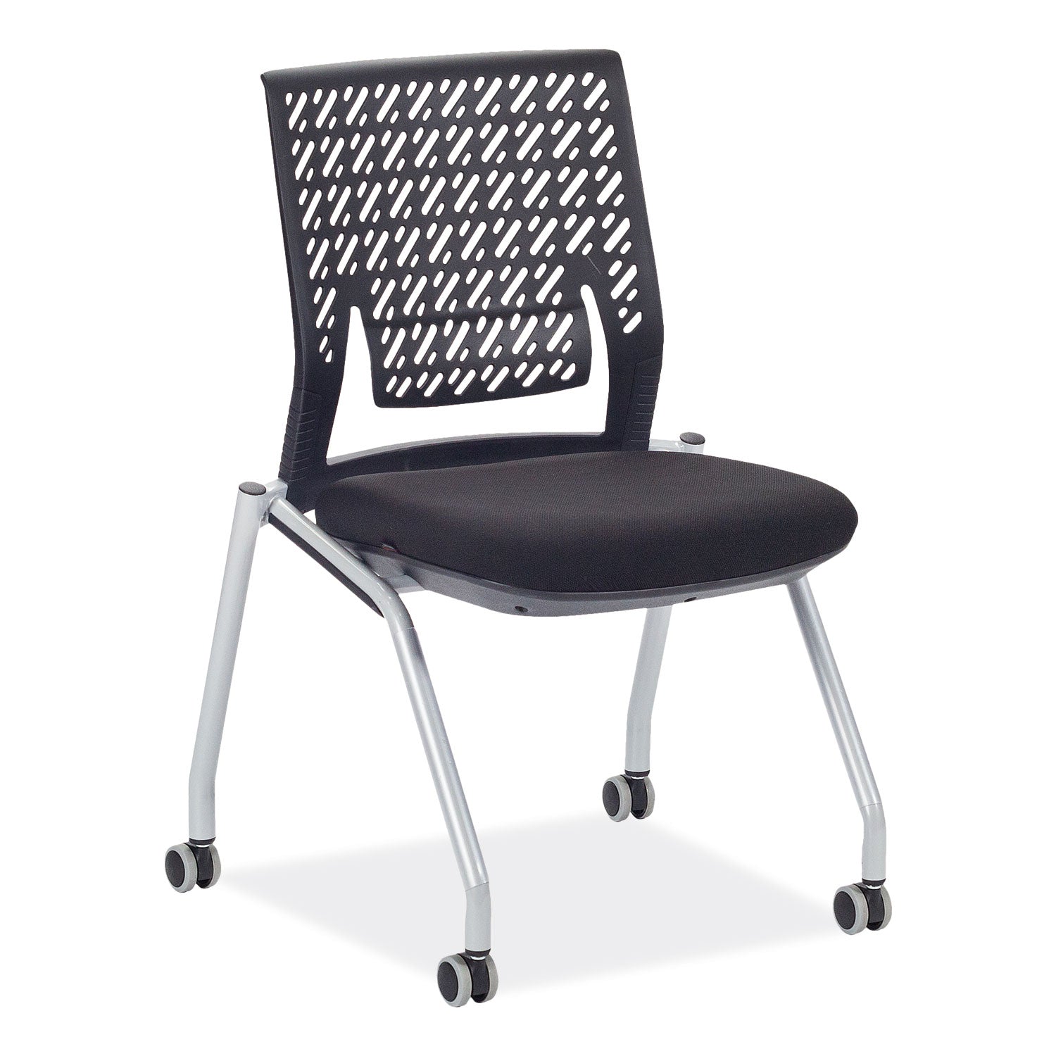 thesis-training-chair-w-flex-back-support-up-to-250-lb-18-high-black-seat-gray-base-2-carton-ships-in-1-3-business-days_safktx2sbblk - 1