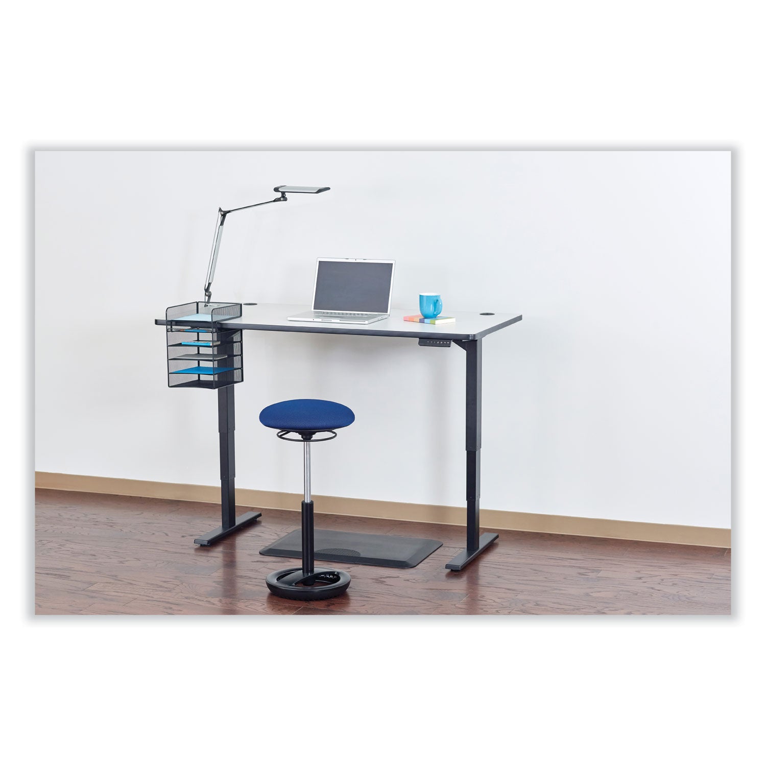 Onyx Horizontal Hanging Storage, 5 Sections, Letter Size Files, 10.25" x 12.4" x 14.4", Black, Ships in 1-3 Business Days