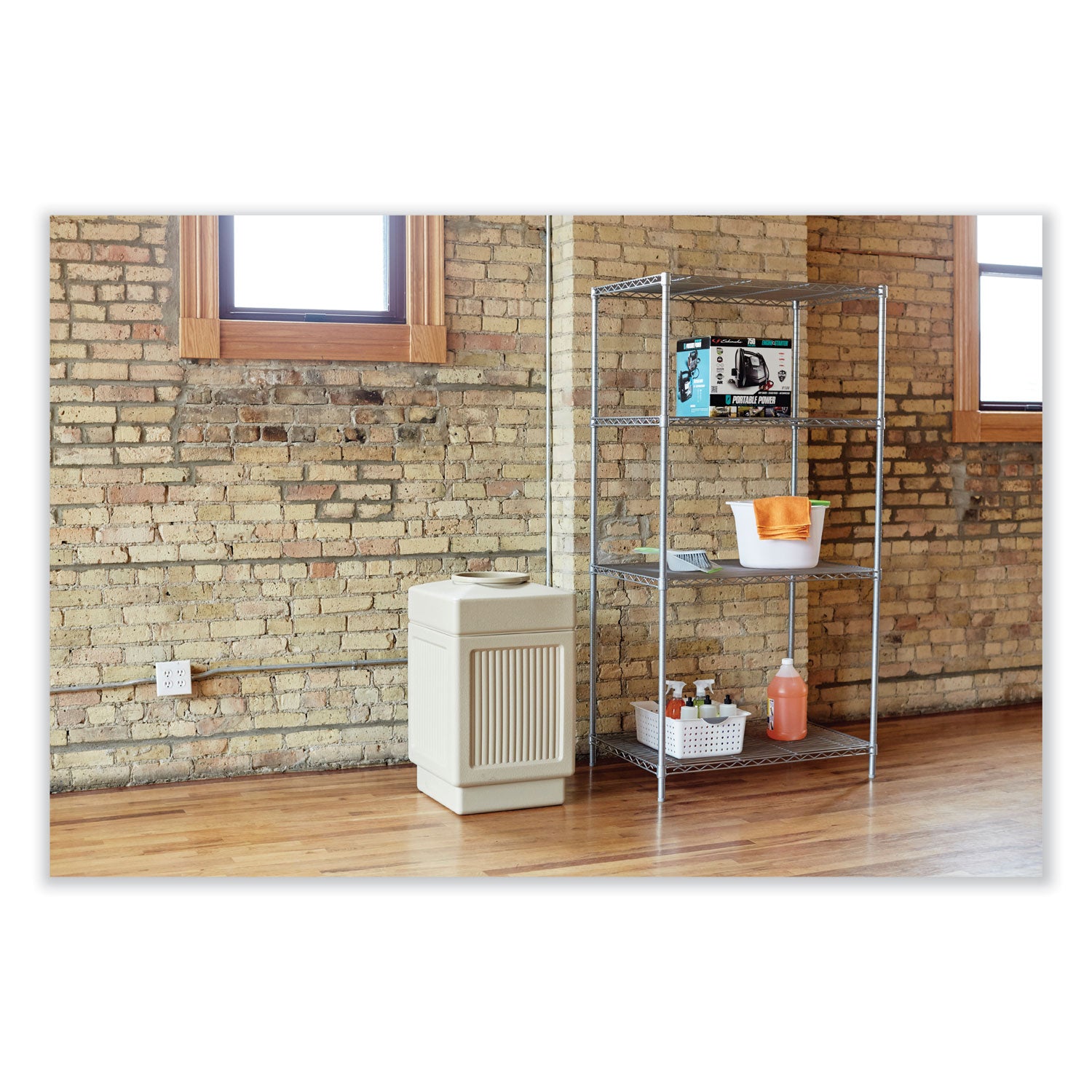 Industrial Wire Shelving, Four-Shelf, 36w x 18d x 72h, Black, Ships in 1-3 Business Days