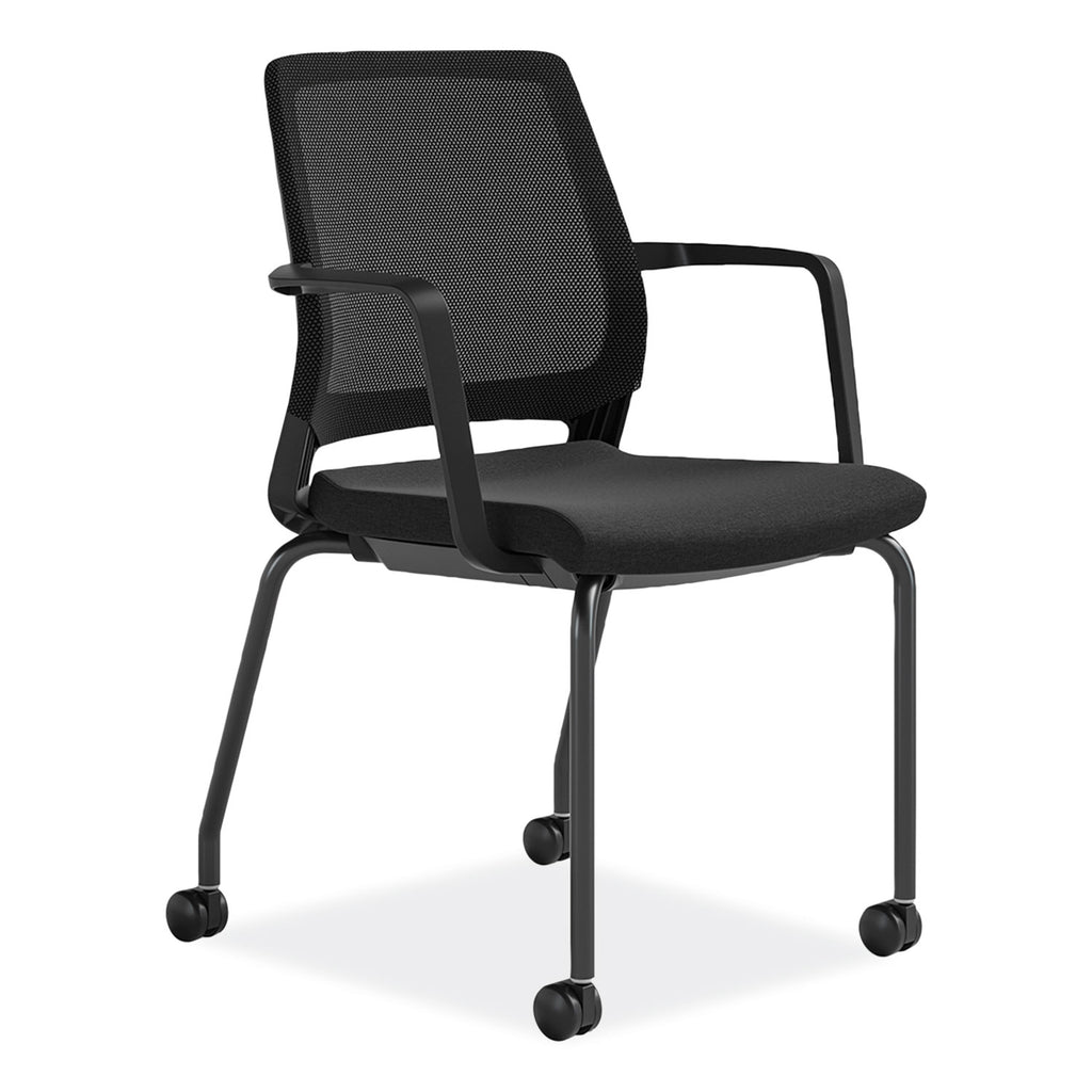 Medina Guest Chair, Supports Up to 275 lb, 18" Seat Height, Black Seat/Back/Base, Ships in 1-3 Business Days