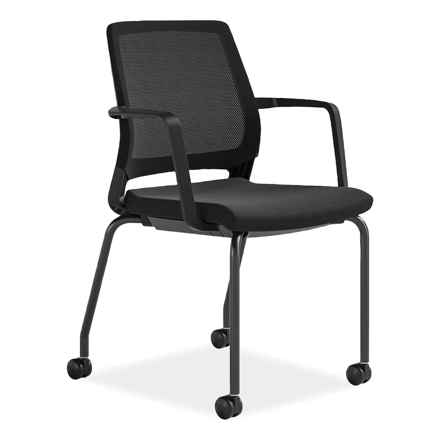Medina Guest Chair, Supports Up to 275 lb, 18" Seat Height, Black Seat/Back/Base, Ships in 1-3 Business Days