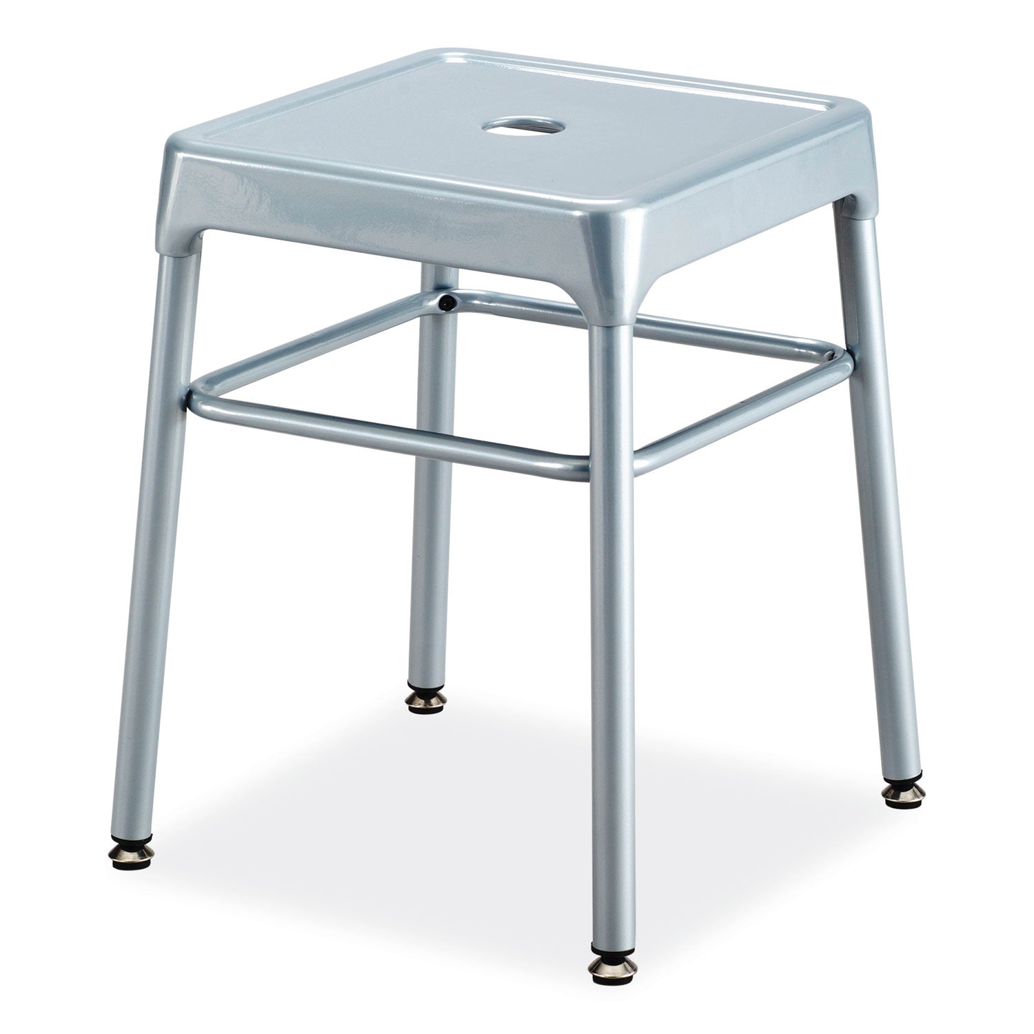 steel-guestbistro-stool-backless-supports-up-to-250-lb-18-high-silver-seat-silver-base-ships-in-1-3-business-days_saf6604sl - 1