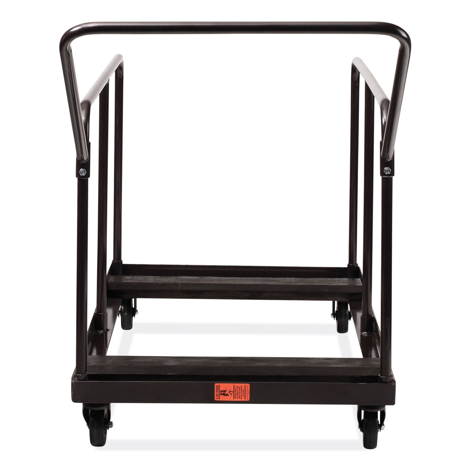 Folding Table Dolly For Round and Rectangular Tables, 660 lb Capacity, 31.25 x 27.75 x 47.5, Brown,Ships in 1-3 Business Days