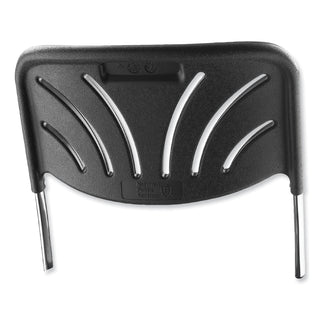 Backrest for NPS 6600 Series Elephant Z-Stools, 16.25 x 4.5 x 19, Plastic/Steel, Black, Ships in 1-3 Business Days