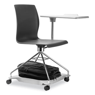 CoGo Mobile Tablet Chair, Supports Up to 440 lb, 18.75" Seat Height, Black Seat/Back, Chrome Frame,Ships in 1-3 Business Days
