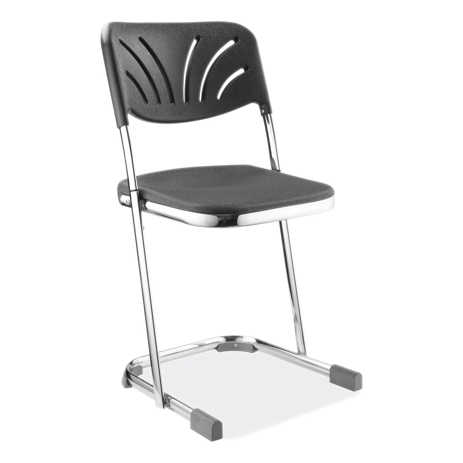 6600-series-elephant-z-stool-with-backrest-supports-500-lb-18-seat-ht-black-seat-back-chrome-frameships-in-1-3-bus-days_nps6618b - 1