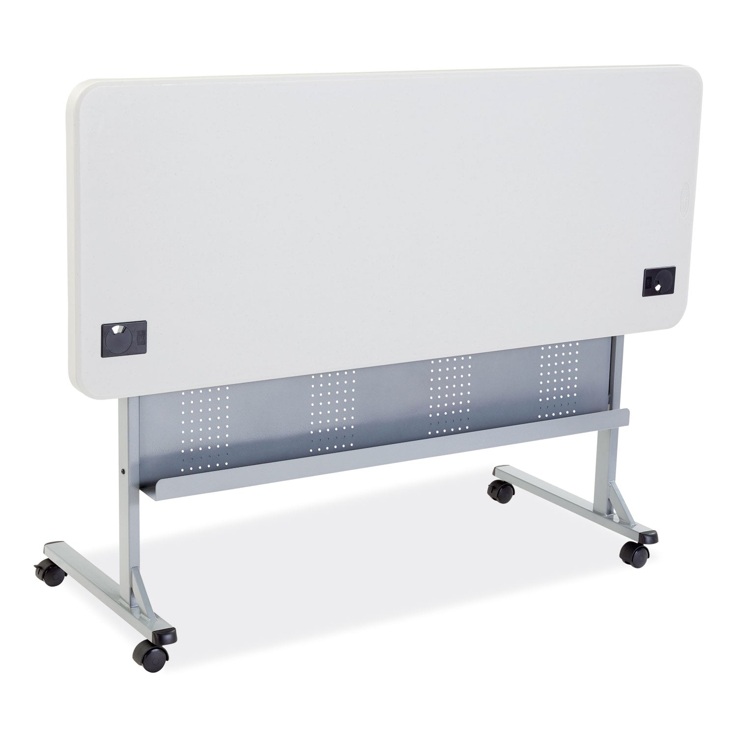 Flip-N-Store Training Table, Rectangular, 24 x 60 x 29.5, Speckled Gray, Ships in 1-3 Business Days