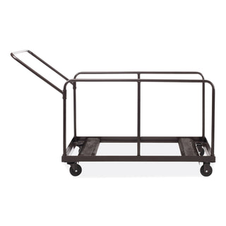 Folding Table Dolly For Round and Rectangular Tables, 660 lb Capacity, 31.25 x 27.75 x 47.5, Brown,Ships in 1-3 Business Days
