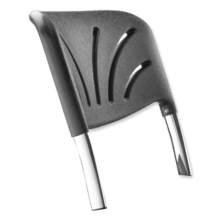 Backrest for NPS 6600 Series Elephant Z-Stools, 16.25 x 4.5 x 19, Plastic/Steel, Black, Ships in 1-3 Business Days