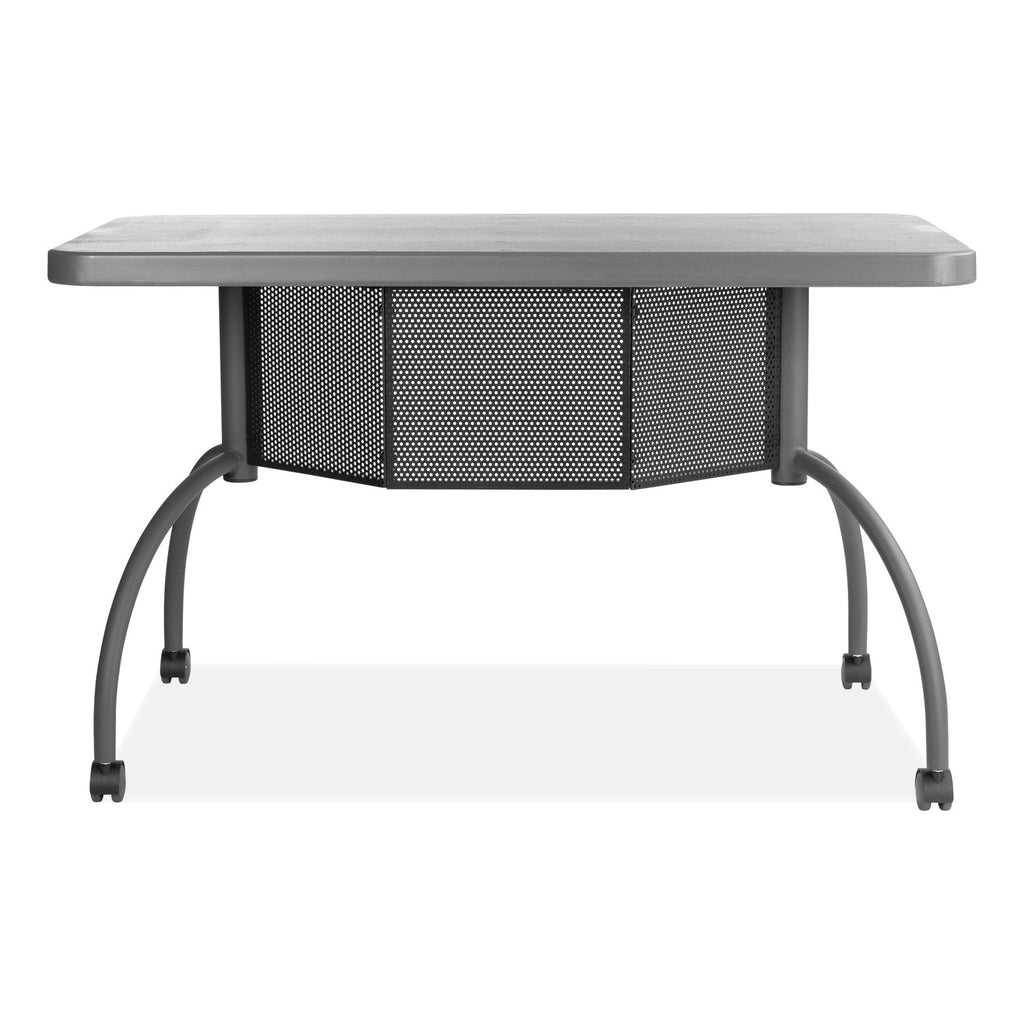 Teacher's WorkPod Desk, 48" x 24" x 30", Charcoal Slate, Ships in 1-3 Business Days
