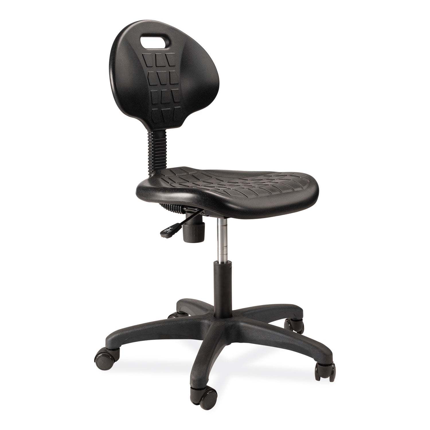 6700-series-polyurethane-adj-height-task-chair-supports-300-lb-16-21-seat-ht-black-seat-back-base-ships-in-1-3-bus-days_nps6716hb - 1