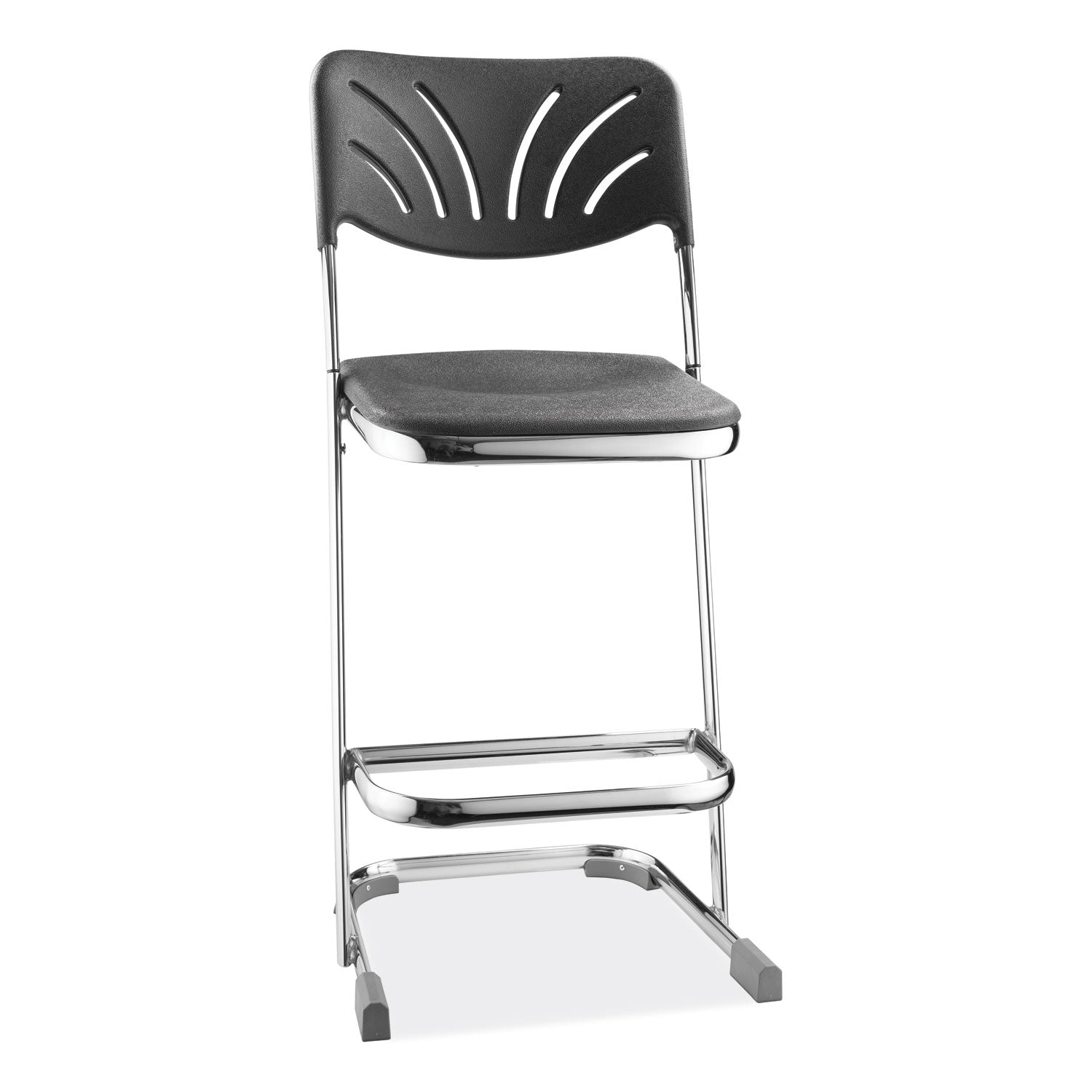 6600-series-elephant-z-stool-with-backrest-supports-500-lb-24-seat-ht-black-seat-back-chrome-frameships-in-1-3-bus-days_nps6624b - 1