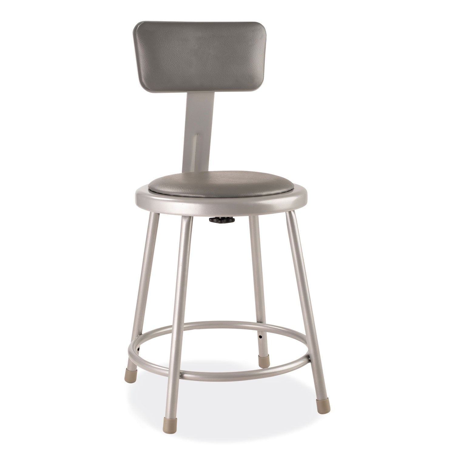 6400-series-heavy-duty-vinyl-padded-stool-w-backrest-supports-300-lb-18-seat-ht-gray-seat-back-baseships-in-1-3-bus-days_nps6418b - 1