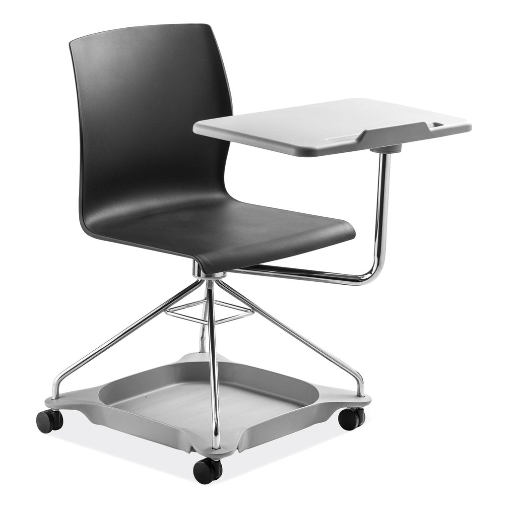 CoGo Mobile Tablet Chair, Supports Up to 440 lb, 18.75" Seat Height, Black Seat/Back, Chrome Frame,Ships in 1-3 Business Days