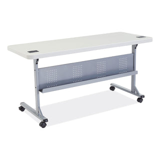 Flip-N-Store Training Table, Rectangular, 24 x 60 x 29.5, Speckled Gray, Ships in 1-3 Business Days
