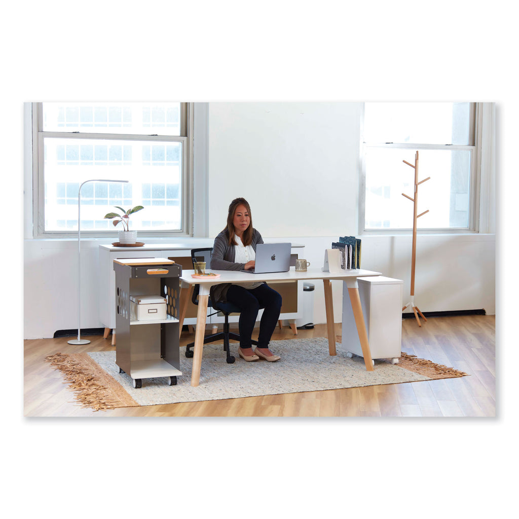 Resi LED Floor Lamp, Gooseneck, 60" Tall, White, Ships in 1-3 Business Days