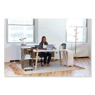 Resi LED Floor Lamp, Gooseneck, 60" Tall, White, Ships in 1-3 Business Days