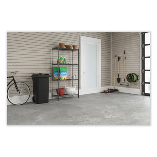 Industrial Wire Shelving, Four-Shelf, 48w x 18d x 72h, Metallic Gray, Ships in 1-3 Business Days