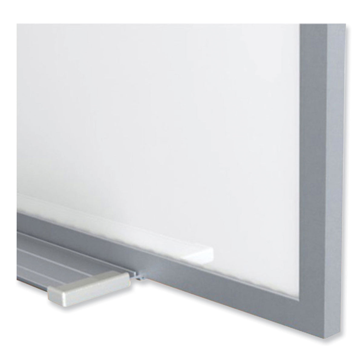 Proma Magnetic Porcelain Projection Whiteboard w/Satin Aluminum Frame, 48.5 x 36.5, White Surface,Ships in 7-10 Business Days