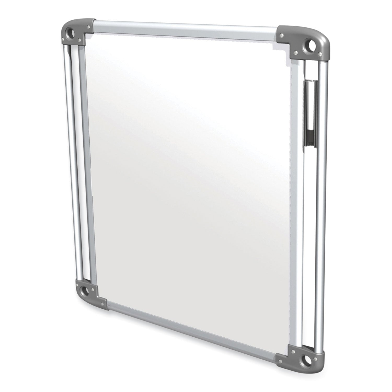 Nexus Double-Sided Portable Whiteboard Tablet, 27.88x27.88, White Surface, Satin Aluminum Frame, Ships in 7-10 Business Days