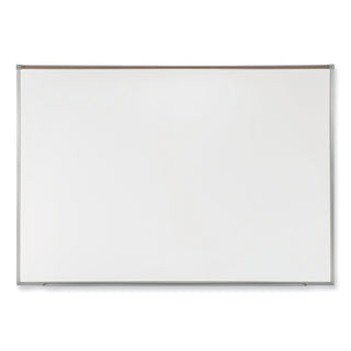 Proma Magnetic Porcelain Projection Whiteboard w/Satin Aluminum Frame, 96.5 x 48.5, White Surface,Ships in 7-10 Business Days