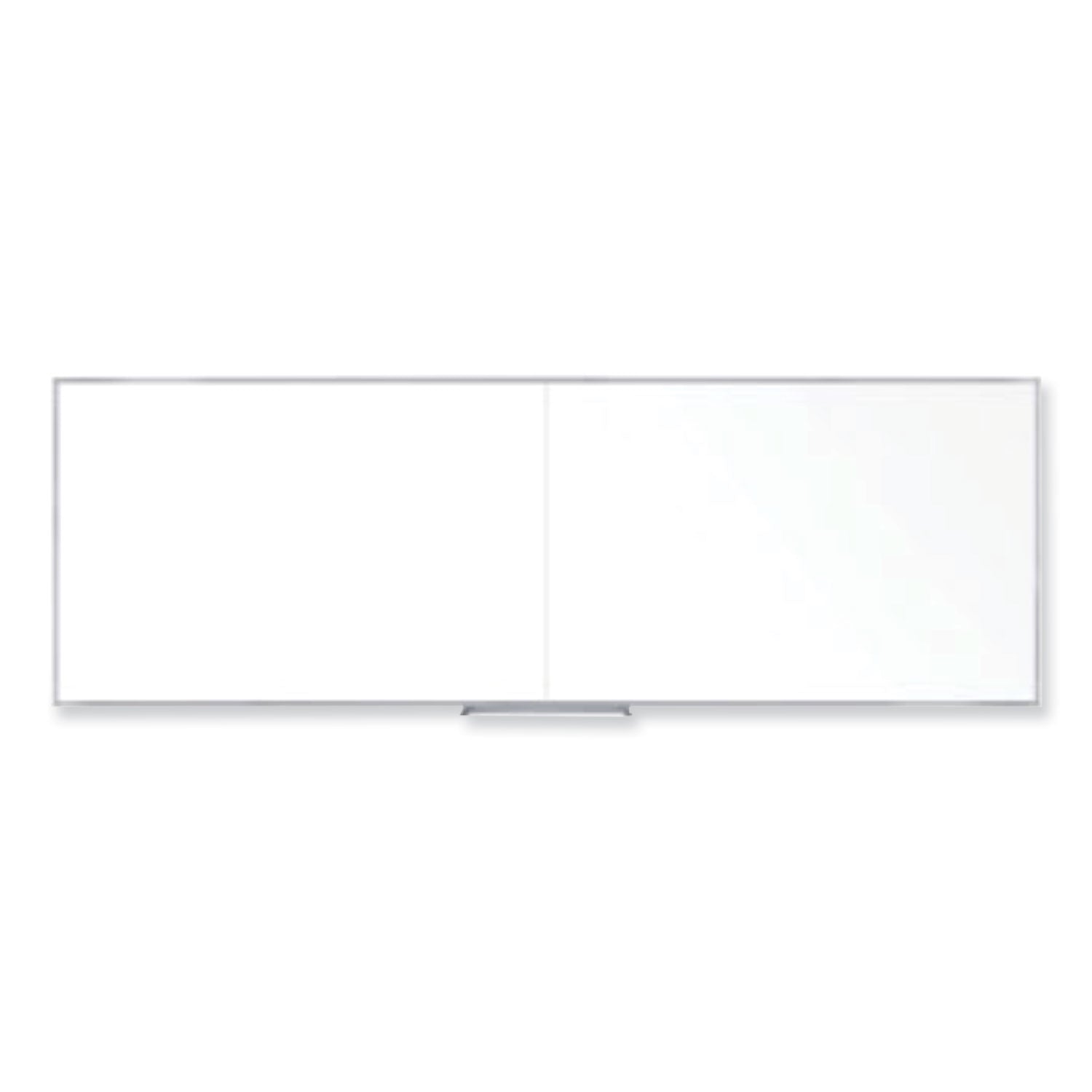 Non-Magnetic Whiteboard with Aluminum Frame, 144.63 x 48.47, White Surface, Satin Aluminum Frame, Ships in 7-10 Business Days