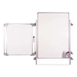 Nexus Easel Whiteboard, 32 x 76.13, White Surface, Satin Aluminum Frame, Ships in 7-10 Business Days
