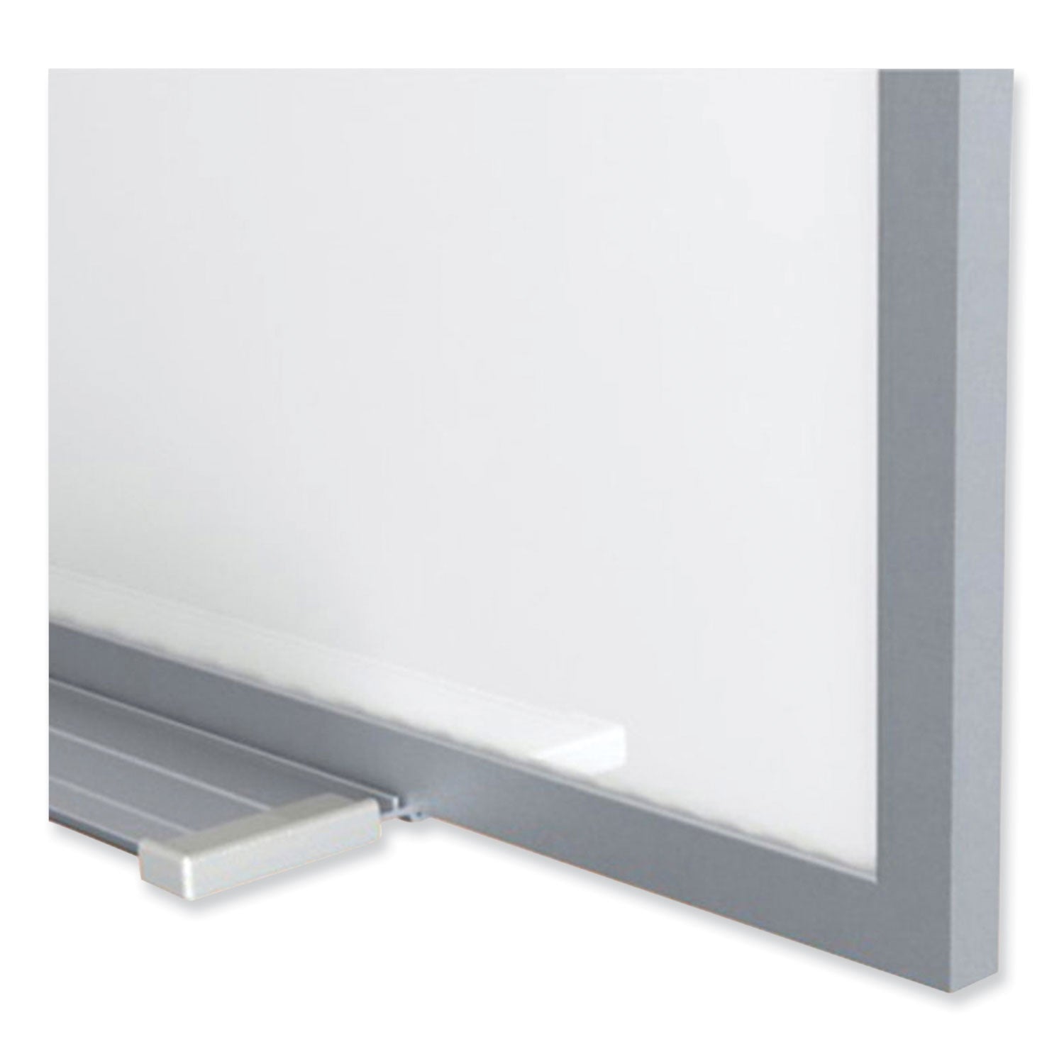 Proma Magnetic Porcelain Projection Whiteboard w/Satin Aluminum Frame, 96.5 x 48.5, White Surface,Ships in 7-10 Business Days