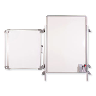 Nexus Double-Sided Portable Whiteboard Tablet, 27.88x27.88, White Surface, Satin Aluminum Frame, Ships in 7-10 Business Days