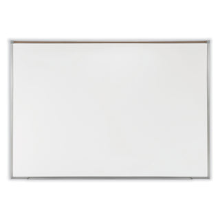 Proma Magnetic Porcelain Projection Whiteboard w/Satin Aluminum Frame, 48.5 x 36.5, White Surface,Ships in 7-10 Business Days