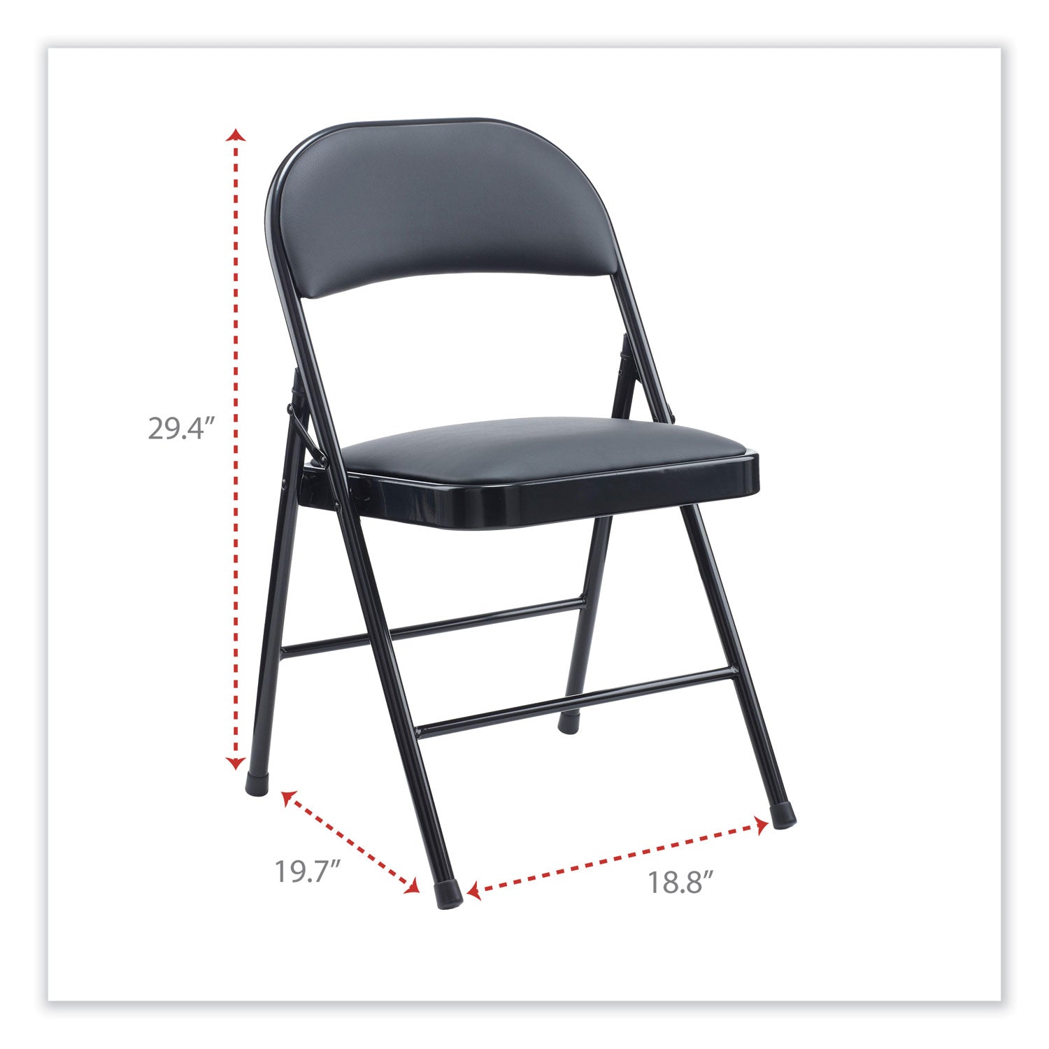 alera-pu-padded-folding-chair-supports-up-to-250-lb-black-seat-black-back-black-base-4-carton_aleca9416 - 3